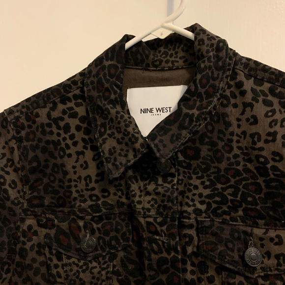 Nine West Leopard denim jacket - Picture 3 of 3
